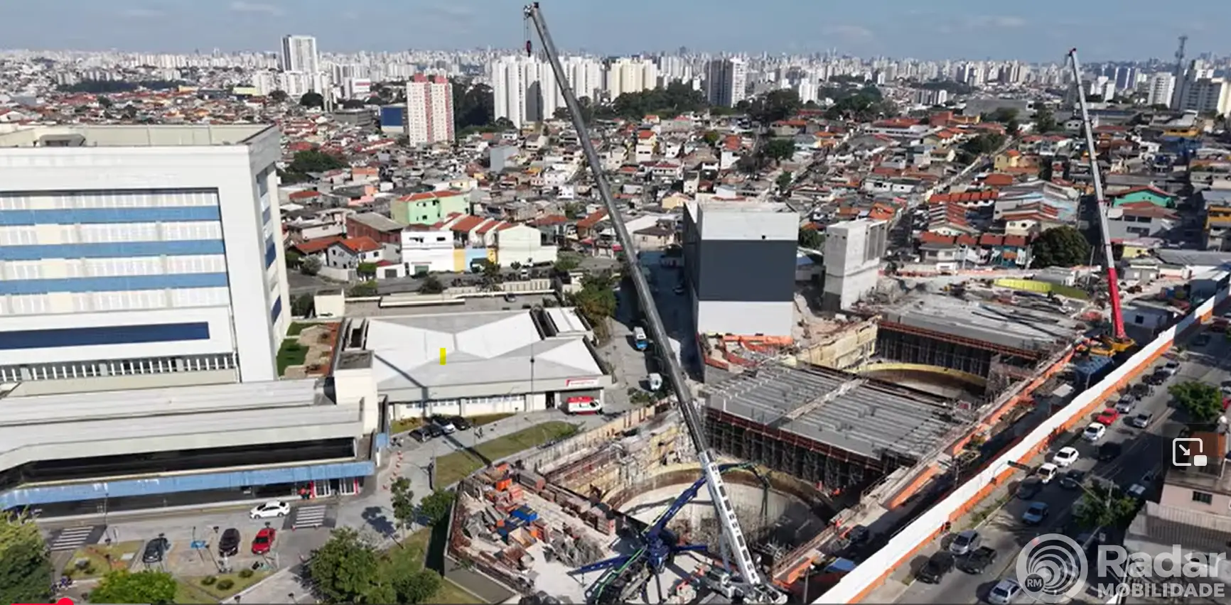 Linha 6-Laranja: Estação Maristela chega a 69% de conclusão