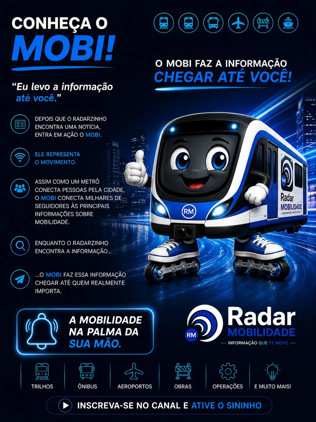 Apresentação do mascote Mobi