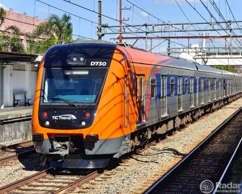 Linha 7-Rubi terá alterações operacionais neste domingo (30) para continuidade das obras de modernização