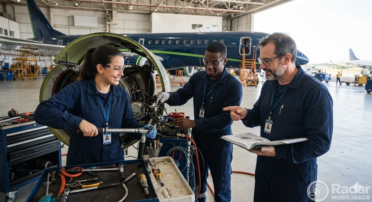 Azul abre oportunidades para Técnico de Manutenção, em Campinas
