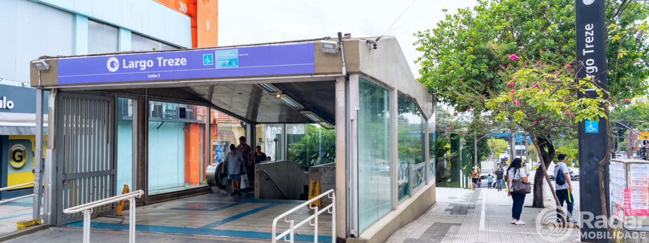 Linha 5-Lilás: Elevadores da estação Largo 13 estão em processo de modernização