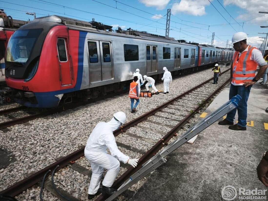 Metrô Bahia realiza treinamento de resgate sob trem para capacitação e reciclagem dos seus colaboradores