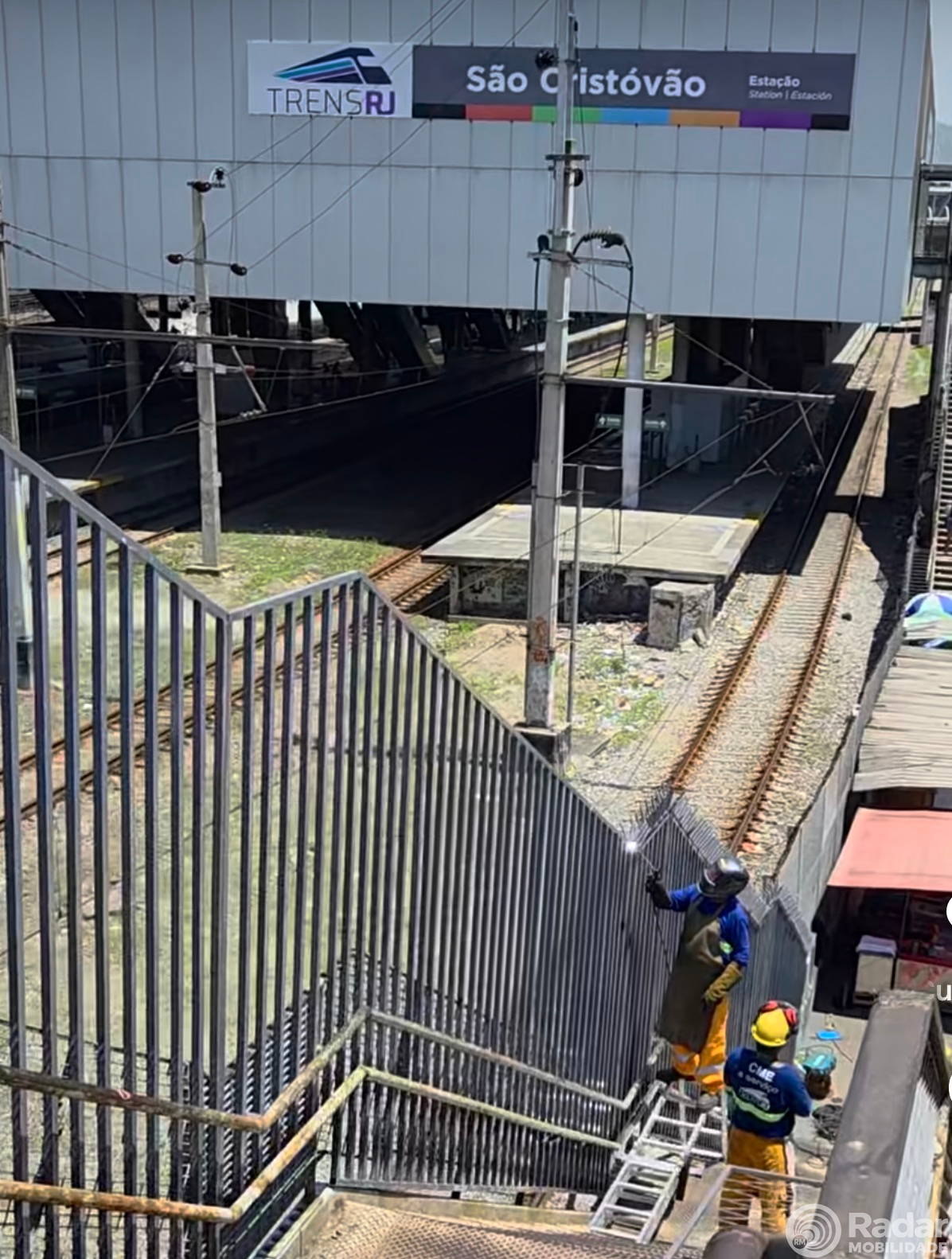 TrensRJ instala novas grades de proteção na estação São Cristóvão