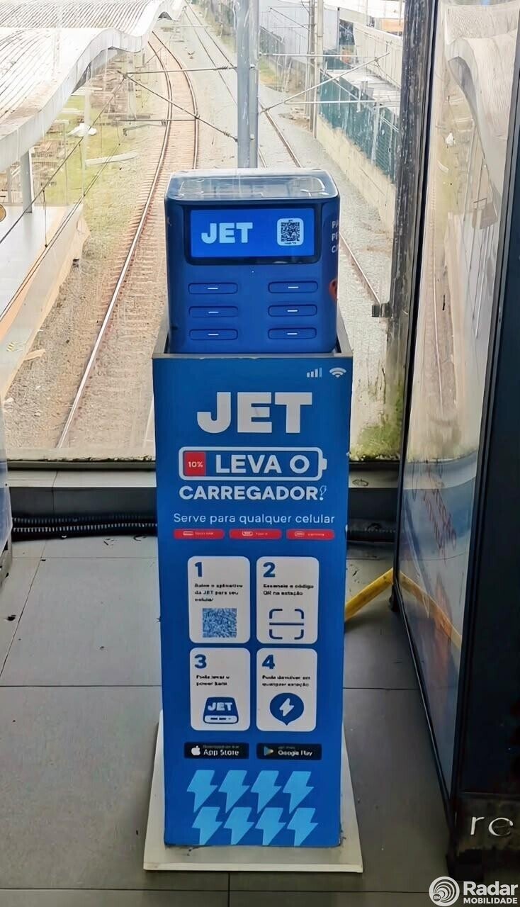 Bateria sempre cheia: Linha 7-Rubi ganha empréstimo gratuito de carregadores portáteis